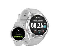 MEGALITH Smartwatch Men Sports Tracker Fitness 1.43-Inch Bluetooth Smart Watch Phone Call Grey Rubber Band