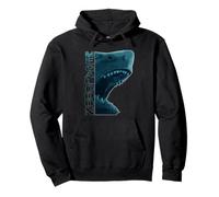 Megalodon Big Scary Shark- Funny Shark Lover Pullover Hoodie