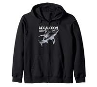 Megalodon Dinosaur Shark Ultimate Predator Prehistoric Beast Zip Hoodie