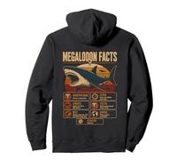 Megalodon Facts Educational Prehistoric Shark Science Pullover Hoodie