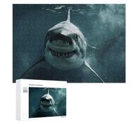 Megalodon Shark Vivid Wooden Jigsaw Puzzle for Adults, 300 PCS