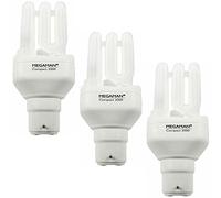 Megaman 3 x 9w Compact Energy Saving Bayonet Cap BC B22 Light Bulb [ Replaces 50w ]