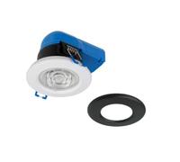 Megaman 711183 TEGO 2 Dual CCT Dimmable Downlight 2800/4000K White/Black 7.5W