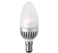 Megaman B15d Small Bayonet Cap 5 Watt LED Frosted Candle 2800 k Light Bulb