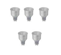 Megaman Gu10 74 Mm Long Neck Reflector Dimmable Led Lamp, 5 Watt, 2800K Colour Temperature, Warm White 5 Packs