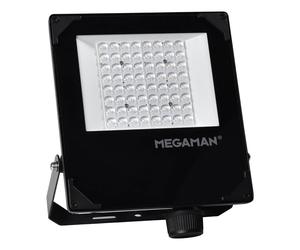 MEGAMAN Hugo LED outdoor spotlight, 50 W, 4000 K, IP66