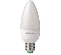 Megaman LED Light Bulb 142554 Dimmable Rich Colour R9 Classic LED Candle Light Bulb E27 Edison Screw 2800K Warm White 5.5W 470lm Rating 15000 Hours Estimated Life