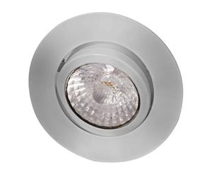 MEGAMAN LED recessed spotlight Rico, dim to warm, b.steel
