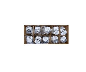MEGAMAN LED recessed spotlight Tego Slim, 10-pack, 2,800 K, nickel