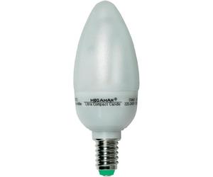 MEGAMAN MegamanE14, E14 energy saving bulb, Warm white Ultra Compact Kerzenform MM11202