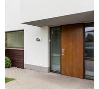 MEGAMAN Nova XChange white LED wall lamp, house number, CCT, IP44