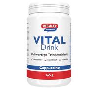 MEGAMAX Cappuccino Diet Drink Slimming Diet to Lose Weight and Reduce Fat Contents: 425g, equivalent to 17 servings