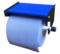 MegaMaxx Blue Roll Dispenser Wall Mounted - Blue Roll Holder With Storage Shelf - Industrial Paper Towel Dispenser And Holder - Ideal For Office, Hom