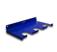 MegaMaxx Cobalt Blue Triple Tape Gun Holder - 3-Slot Wall Mount Storage Rack - Powder-Coated Galvanised Steel - Warehouses, Shipping, Packing, Workshop - UK Made