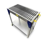MegaMaxx Plasma Welder Cutting Table and Workbench with Steel Wheels for Industrial Workshop, Home Workshop, Shed, Garage Welding-Removeable Bar, Portable (830x900x450 mm)