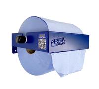 MegaMaxx Tear Away Blue Roll and Paper Towel Holder - Industrial Tissue Paper Towel Holder Wall-Mountable Dispenser for Office, Home, Warheouse, Workshop, Shed, Garage, Bathroom