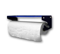 MegaMaxx UK Cobalt Blue Couch Roll Dispenser with Shelf - Wall Mounted Holder for Couch Roll up to 520mm - Heavy-Duty British Steel - Tattoo Parlours, GPs, Hospitals, Doctors - UK Made