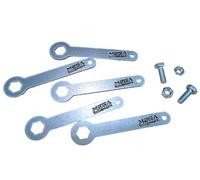 MegaMaxx UK M6 10mm Mini Spanners (Pack of 5) - for Tightening & Unscrewing Nuts & Bolts - Wrench, Socket - Toolbox Essential for Workshop, Warehouse, Shed, Garage