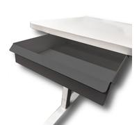 MegaMaxx UK Under-Desk Drawer - Anthracite Grey Slide-Out Steel Storage Unit - Hidden Under-Table Organiser for Offices, Workshops, Garages - UK Made