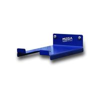MegaMaxx UK Wall Mount Tape Gun Holder - Cobalt Blue Finish - Single Slot Steel Rack for Sellotape, Parcel Packing & Warehouse Use - Ideal for Workbenches, Offices & Dispatch Stations - UK Made
