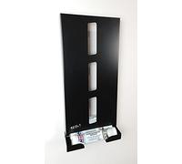 MegaMaxx Wall Mounted Can Holder for Aerosol, Grease and Silicone Adhesive Tube- Spray Storage Dispenser Unit for Garage, Workshop (Silicone/Adhesive, Black)