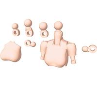 Megami Device M.S.G 01 Top Set, Skin Color B, Total Length: Approx. 0.8 inches (20 mm), 1/1 Scale Plastic Model
