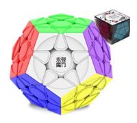 Megaminx Speed Cube, YJ YuHu V2 M Dodecahedron Cube Stickerless Pentagon Magic Puzzle Cube 3D Brain Teaser Toys Educational Games Presents Speed Cube Enthusiasts