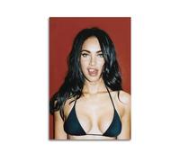 Megan Fox Actress And Fashion Model Vintage Poster DecorationFamous Film And Television Figures Pop Music Figures Poster Decoration Canvas Art Decoration Print Signature Photo Living Room Home Decora