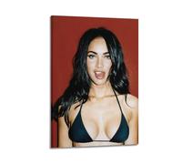 Megan Fox Actress And Fashion Model Vintage Poster DecorationFamous Film And Television Figures Pop Music Figures Poster Decoration Canvas Art Decoration Print Signature Photo Living Room Home Decora