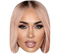 Megan Fox (Pink Hair) Celebrity Mask, Flat Card Face, Fancy Dress Mask