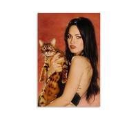 Megan Fox Poster Actor Model Vintage Cover Music Posters for Room Aesthetic Canvas Wall Art Bedroom Decor12x18inch(30x45cm)