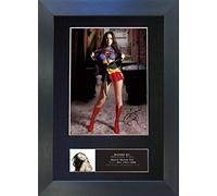 MEGAN FOX super girl Signed Autograph Mounted Photo Reproduction PRINT A4 Rare (297 x 210mm) #385 (Black Frame)