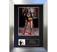 MEGAN FOX super girl Signed Autograph Mounted Photo Reproduction PRINT A4 Rare (297 x 210mm) #385 (Silver Frame)