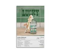 Megan Moroney Album Lucky Posters Wall Art Canvas Aesthetic Vintage Poster Decorative Painting Living Room Bed Room Decor 12x18inch(30x45cm) Unframe-style