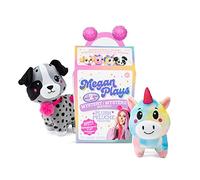 Megan Plays Plush Toy, Basic Fun, 03352, Cute Animal Plush Toys, Mystery Box, Four Characters to Collect Including a Bee, Unicorn, Giraffe and Cow, Kids Soft Toy for Ages 3 Years +