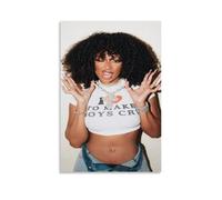 Megan Thee Stallion Waterproof And Stain Resistant Wall Paintings High-definition Spray Painted Decorative Paintings Study And Coffee Shop Decorations Fade ResistantUnframe-style20x30inch(50x75cm)