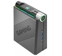 MegaPC Mini Gaming PC, AMD 6900HX (up to 4.9GHz), 16GB RAM, 512GB NVMe SSD, Intel UHD Graphics, RGB Lighting, 3 Modes (Silence/Working/Gaming), WiFi 6, Windows 11 Pro (16GB RAM + 512GB SSD)