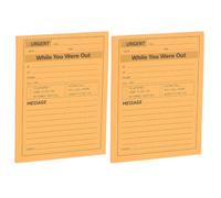 MEGAPENNA 4x5in While You were Out Message Pad, 2 Pack Sticky Notes, Orange