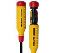 MEGAPRO® 15-in-1 Original Multi-bit Screwdriver | Home DIY & Repair | Construction | Tradeswork | 14 Industrial-grade bit tips | 1/4" Hex Drive in shaft (PL Robertson)