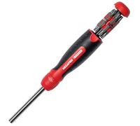 MEGAPRO Automotive Ratchet Screwdriver Set | Multibit screwdriver with ¼" hex shank | Phillips, Torx, Pozidriv, Slot | 225 in/lbs torque | International Bit Set