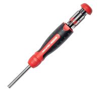 MEGAPRO Original Ratcheting Multi-Bit Screwdriver with ¼" Hex Shank | Phillips, Pozidriv, Torx, Slot, Hex | Professional Screwdriver | International Bit Set