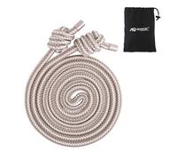 Megaraise Flow Rope Weighted Fitness Jump Rope For Women & Men Working Out, Heavy Ropes for Adults Exercise Training Home Gym & Outdoors Flow Rope Beginner (Gold White Braid, 12MM)