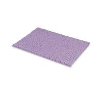 MEGAROOM Chenille Non-Slip Bath Mat - Ultra Soft & Highly Absorbent - Non-Slip Bathroom Rug Washable - Luxury Shower Mat for Bathroom, Toilet, Living Room, Bedroom, 60 x 40 cm, Light Purple