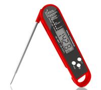 MEGAROOM Digital Meat Thermometer - Instant Read Food Thermometer for Auto On/Off, Foldable Meat Thermometer Probe, Suitable for Kitchen,Steak,BBQ,Bakery,Coffee,Beer,Milk,Jam,Cooking Food（Black）