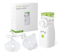 MEGAROOM Nebuliser Machine for Adults & Kids, Whisper-Quiet Operation, Portable & Domestic Nebulizer with Complete Kit for Home and Travel
