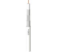 Megasat 100189 100 m White Coaxial Cable - Coaxial Cables (100 m, White, 75 Ω, Copper, 1.1 mm, 7 mm)
