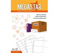 Megastar 105 x 74 mm White Multi-Purpose Labels, Laser and Inkjet, 100 ff