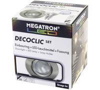 Megatron Flush Mount Light LED GU10/GU5.3 6W Brushed Iron MT75403