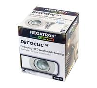 MEGATRON LED spotlight Decoclic Set GU10 4.5 W LED, white