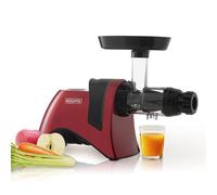 MEGAVITA MVH3 Juicer Machine, BPA-FREE Cold Press Slow Juicer, 200w Masticating Juicer For Whole Fruits and Vegetables, High Juice Yield, 700ml Jug with Removeable Parts, Red